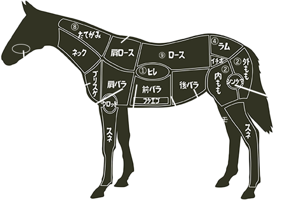 馬刺しメニュー一覧（全13種類）